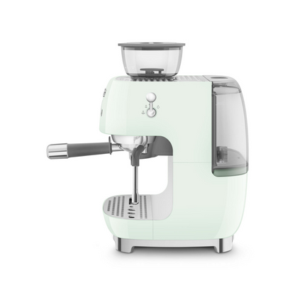 50s Retro Style Aesthetic Semi-Automatic Espresso Coffee Machine- Pastel Green