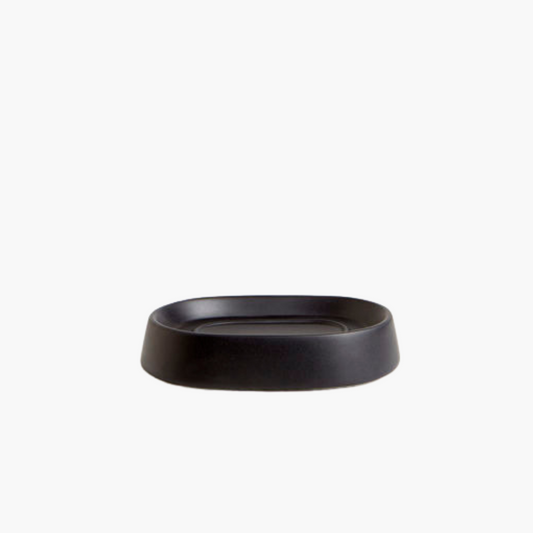 Crater Soap Dish Ceramic Matte Black