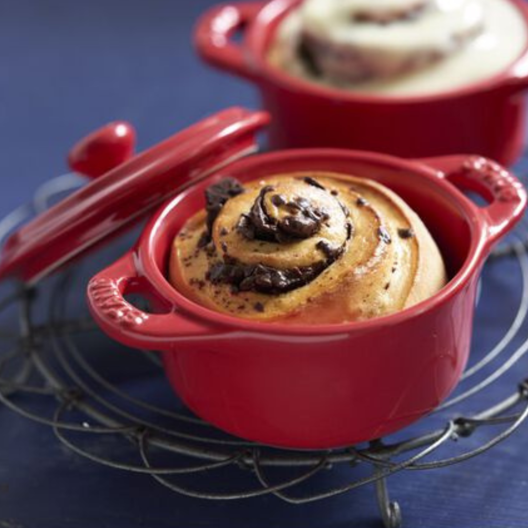 Staub Ceramic Mini Round Cocotte Set of 3 - Cherry