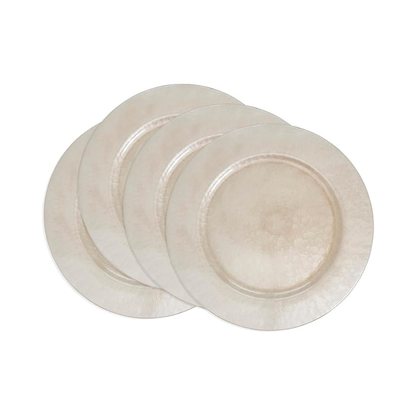Faux Mother Of Pearl Charger Set of 4