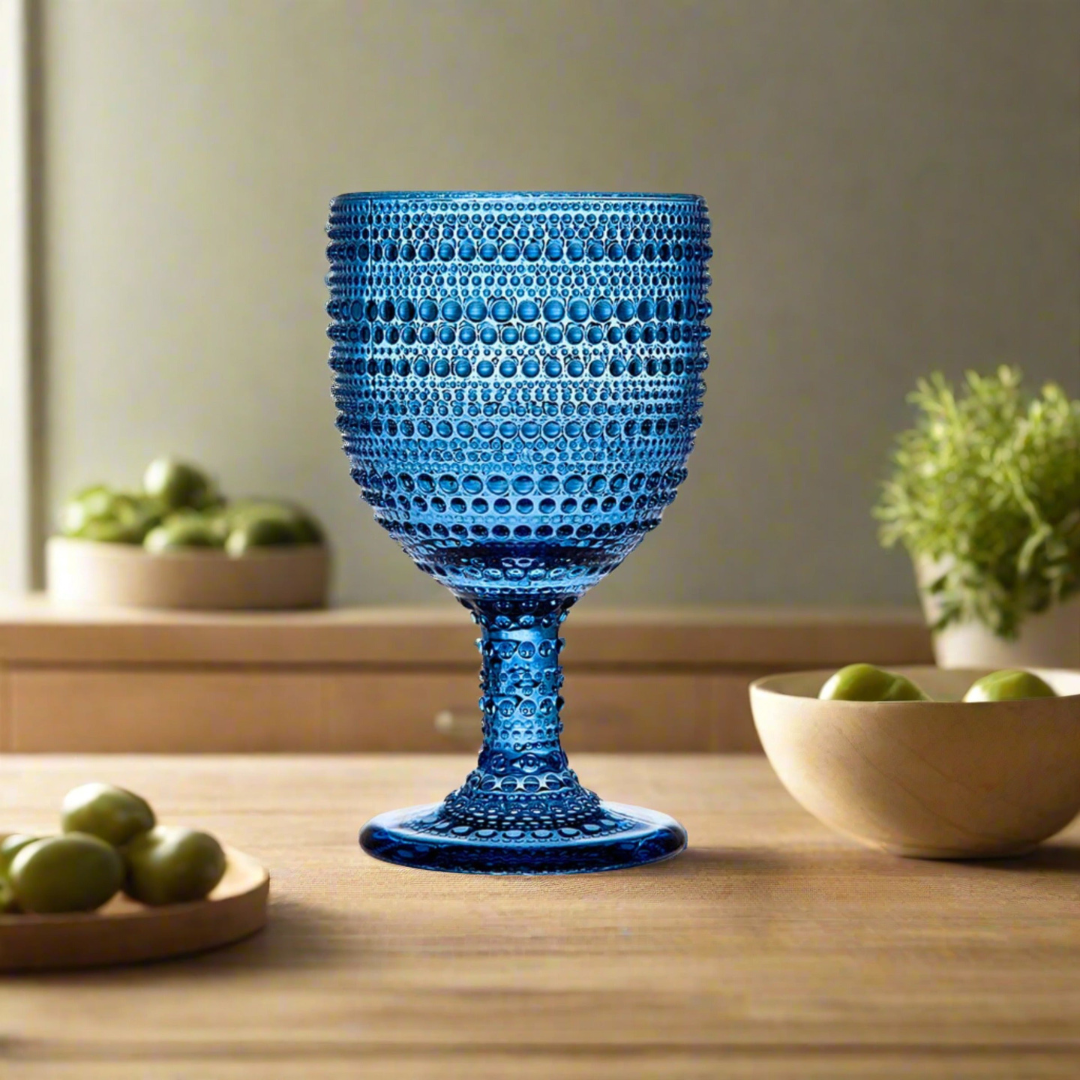 Lumina Blue Goblet, Set of 4