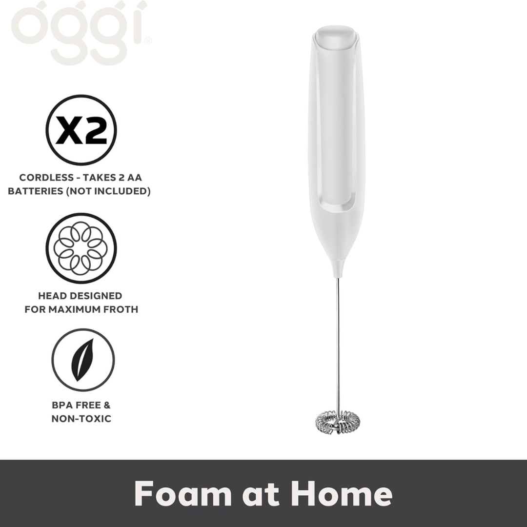 Hand-Held Milk Frother White
