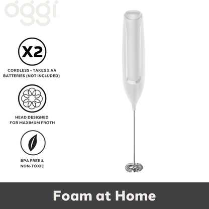 Hand-Held Milk Frother White