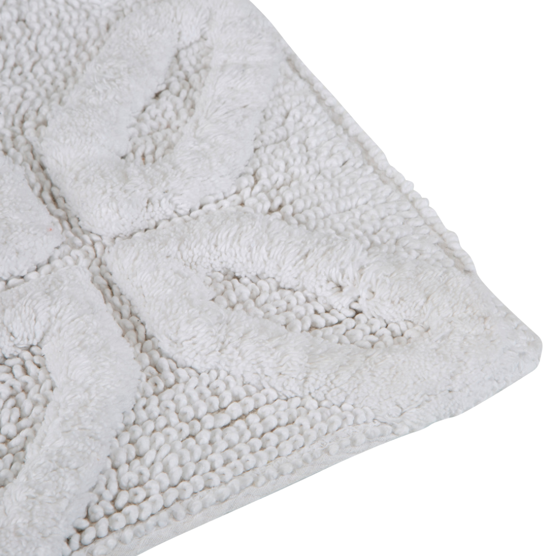 Cordoba Bath Mat 100% Cotton White 20" X 30" 1900Gsm