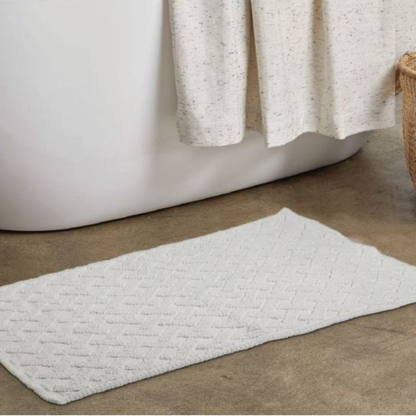 Barclay Bath Mat 100% Cotton White 20"X 30" Gsm 1830