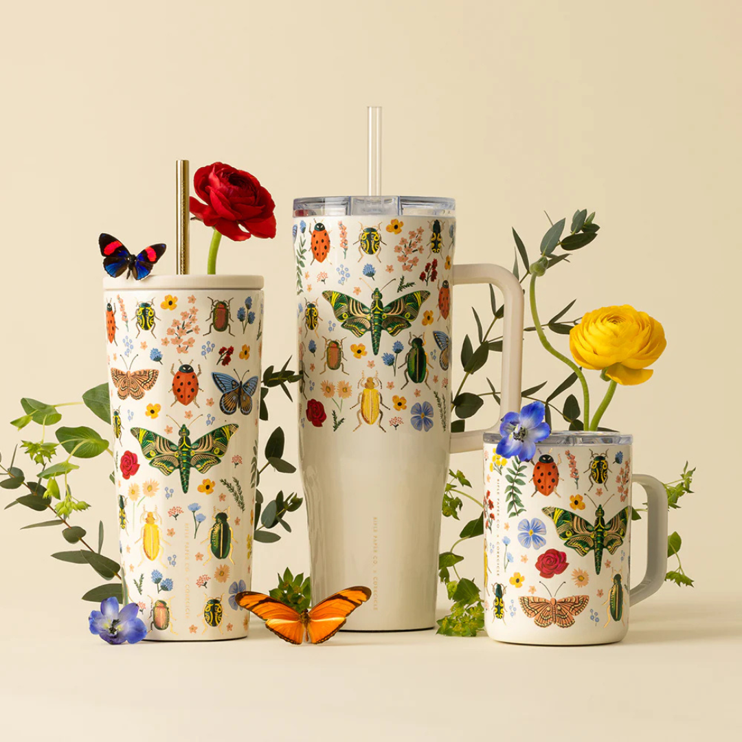 Cold Cup - 24oz Rifle Paper - Curio Cream