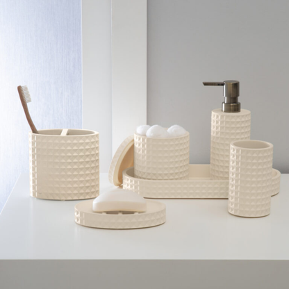 Braemar Resin Soap Dish Ivory