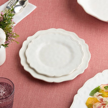 Isabella Cream Salad Plate 9in (330 Grams)