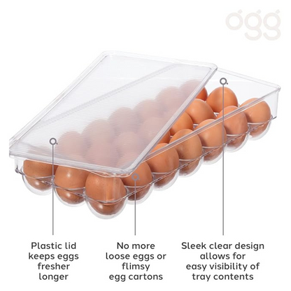 Stackable 21 Egg Tray