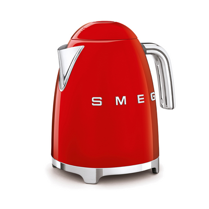 50's Retro Style Electric Kettle with 3D Logo - Red