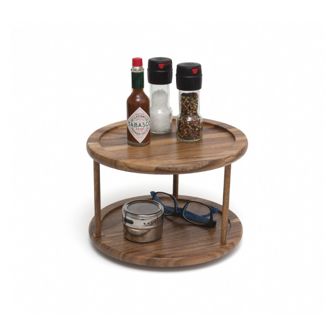 Acacia 2-Tier Turntable