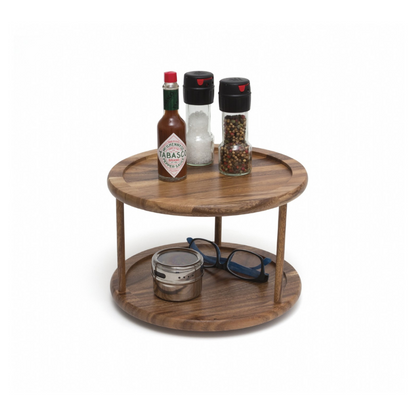 Acacia 2-Tier Turntable