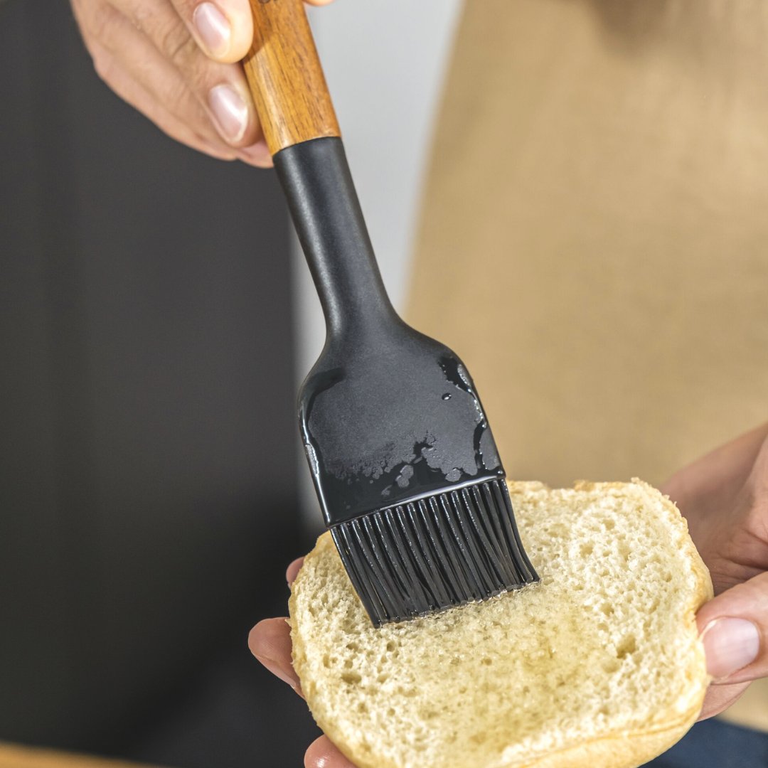 Silicone with Wood Handle Cooking Utensil, Pastry Brush