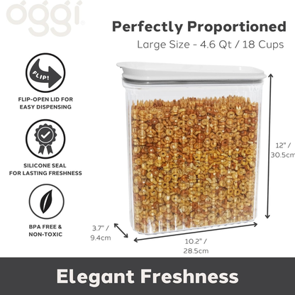 Fluted Food Storage 4.6QT