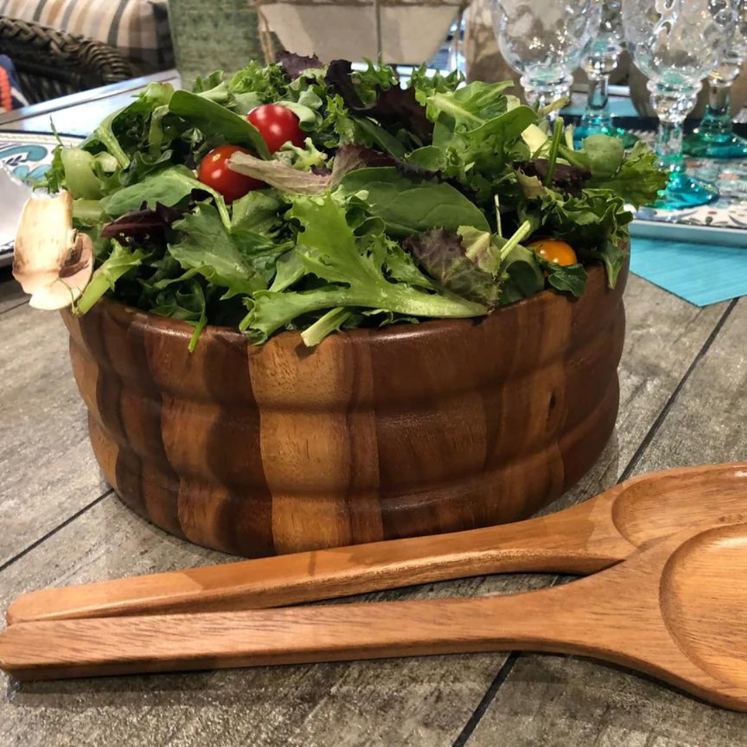 Large Salad Bowl with Servers