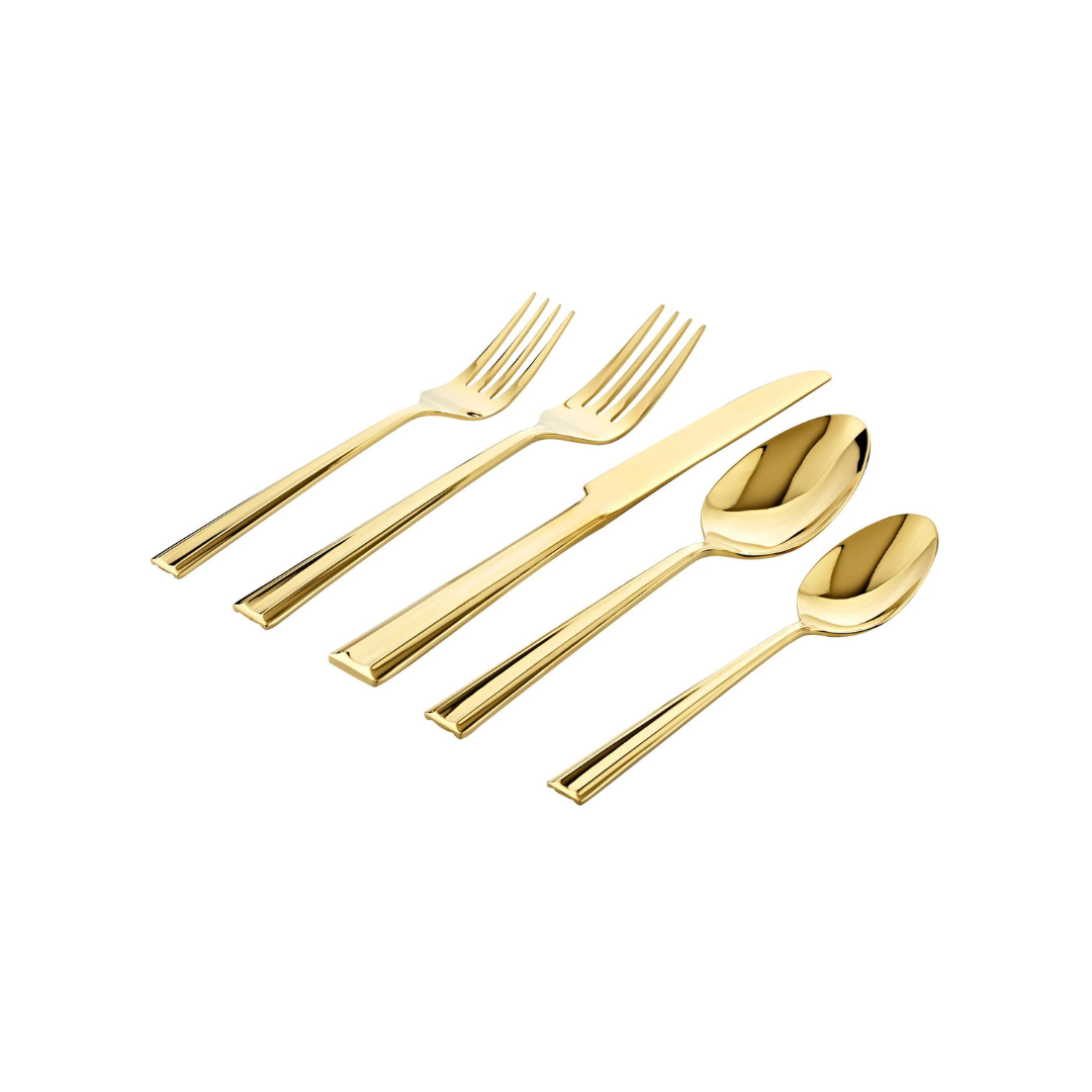 Plait Mirror Gold 18/0 Stainless Steel 20 Piece