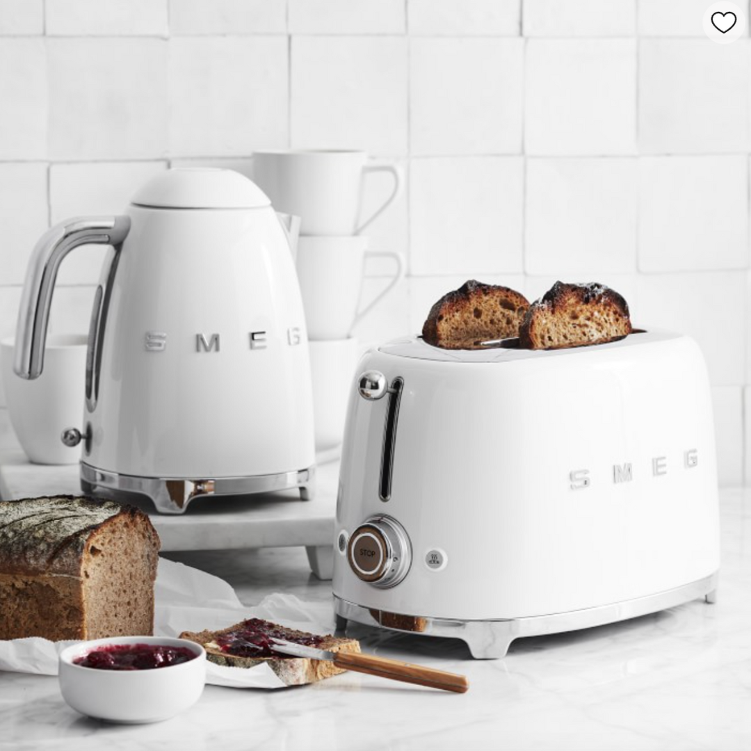 Cream 2-Slice Retro-Styel Toaster