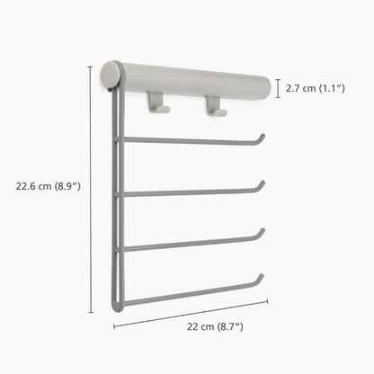 Orderly™ Ecru Belt, Tie & Scarf Hanging Rail