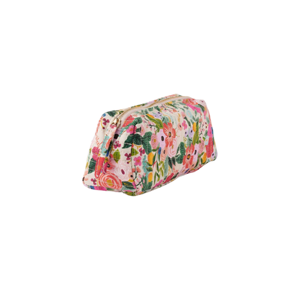 Garden Party Quilted Small Cosmetic Pouch