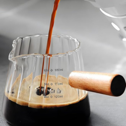 Espresso Shot Meaursing Cup Glass with V-Shaped Mouth - 6oz