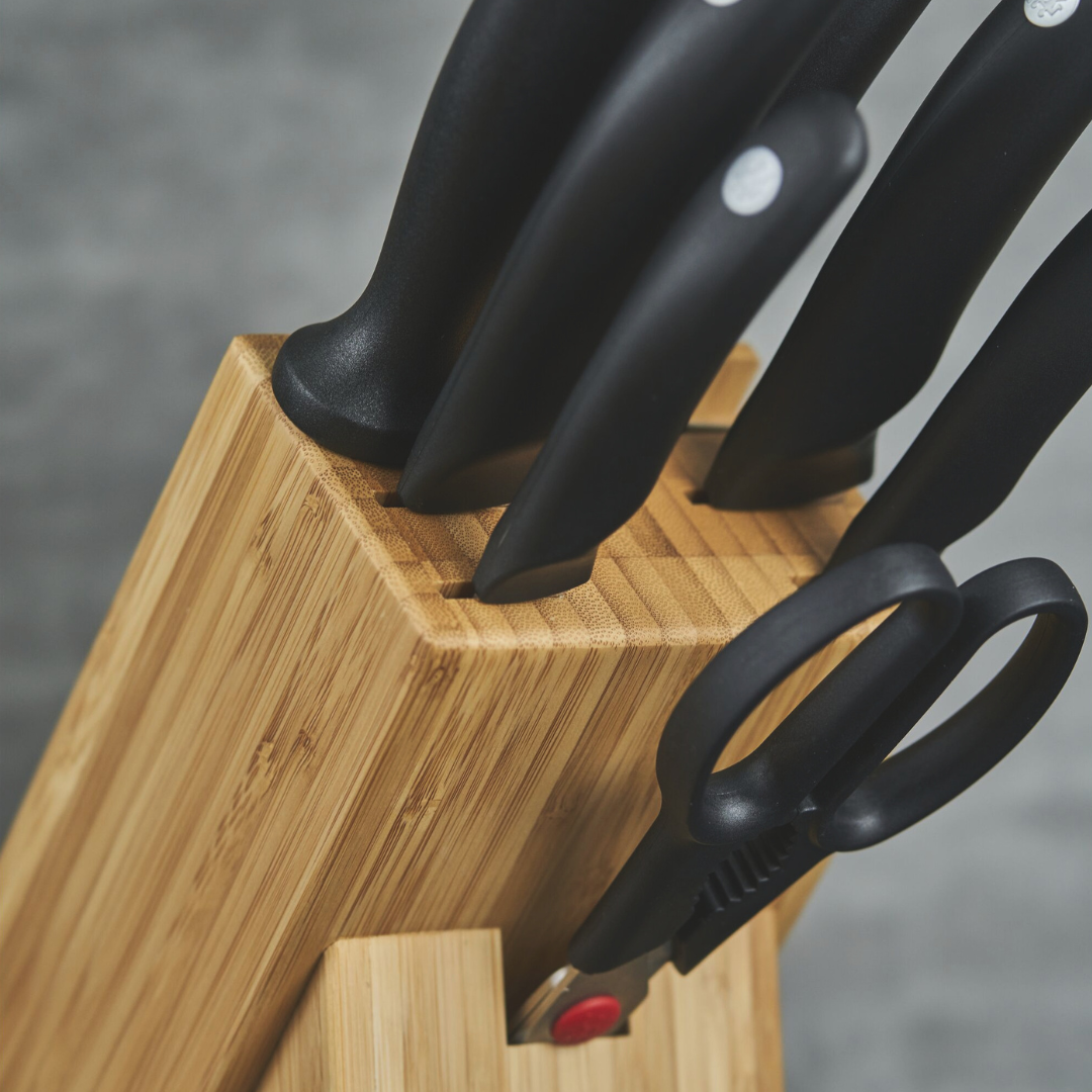 Style, Knife Block Set 8Pcs-Nature Bamboo