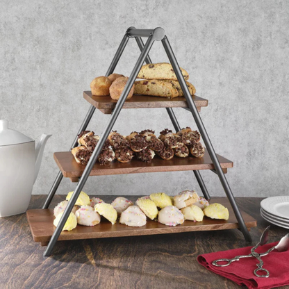 Madison 3 Tier Wood Serve Tray