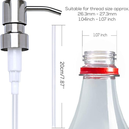 Plastic Lotion Pump Head Chrome