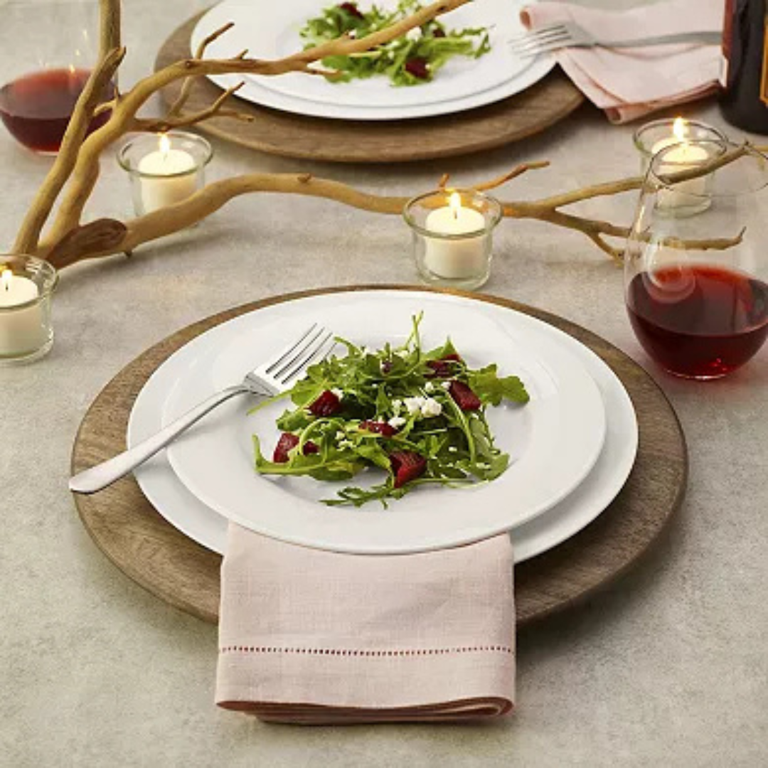 Round Charger Plates, Set of 4