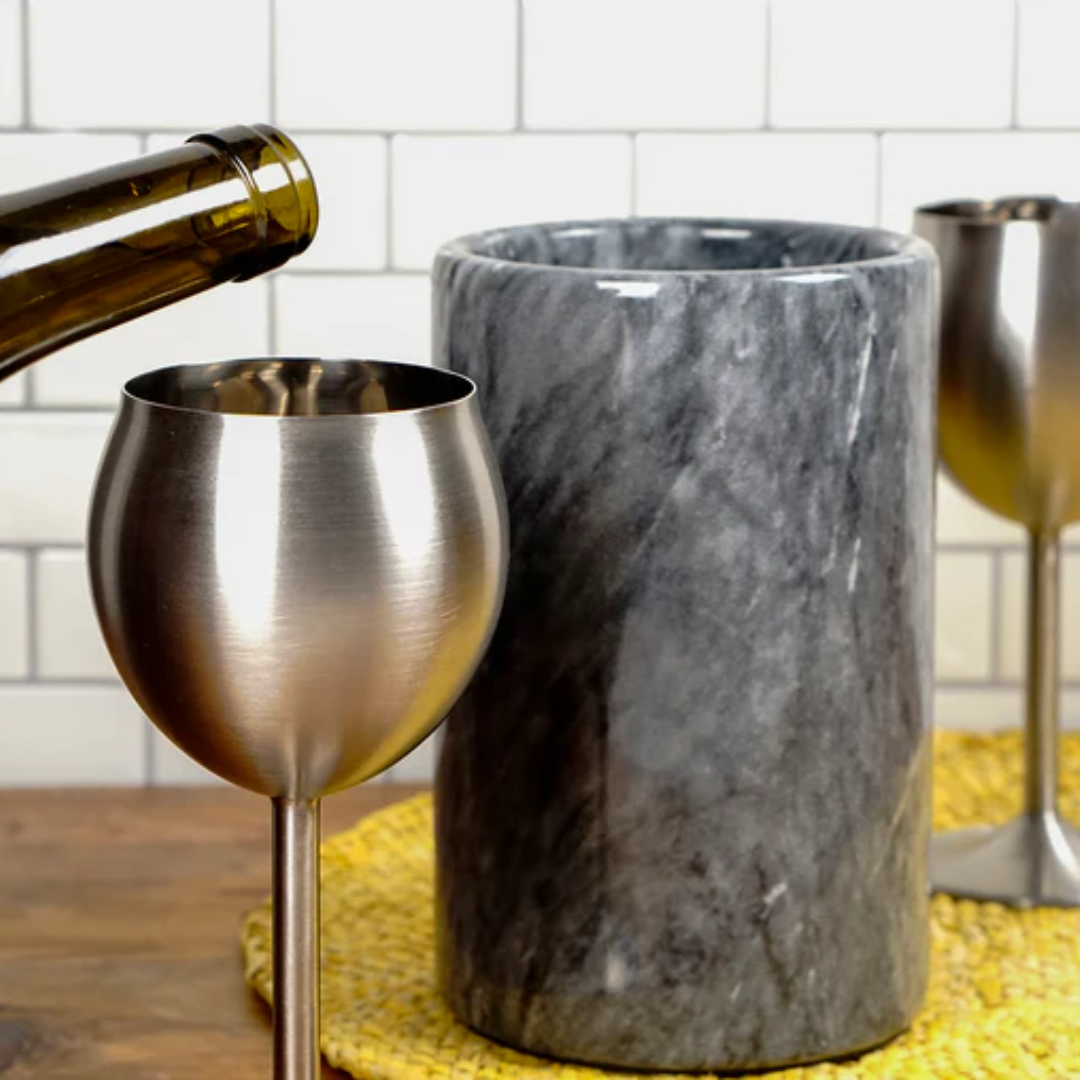 Grey Marble Wine Cooler