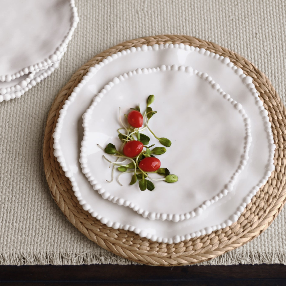 VIDA Alegria 9" Salad Plate Set of 4 White