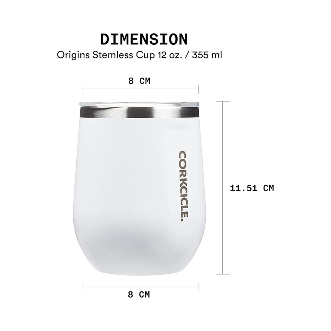 Tumbler - 12oz Gloss White