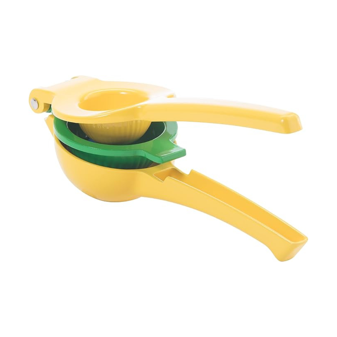 Cast Aluminum Combo Citrus Press - Yellow & Green