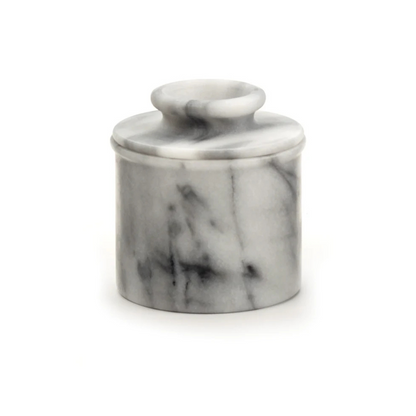 White Marble Butter Pot