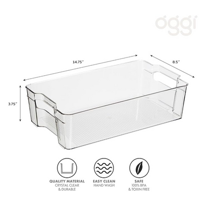 Stackable Storage Bin with Handle - Large