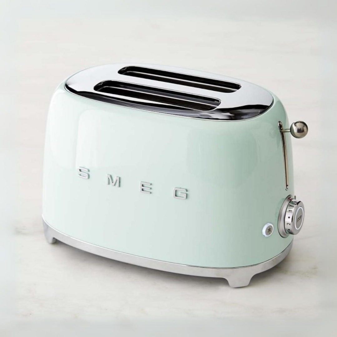 Pastel Green 2-Slice Retro-Styel Toaster