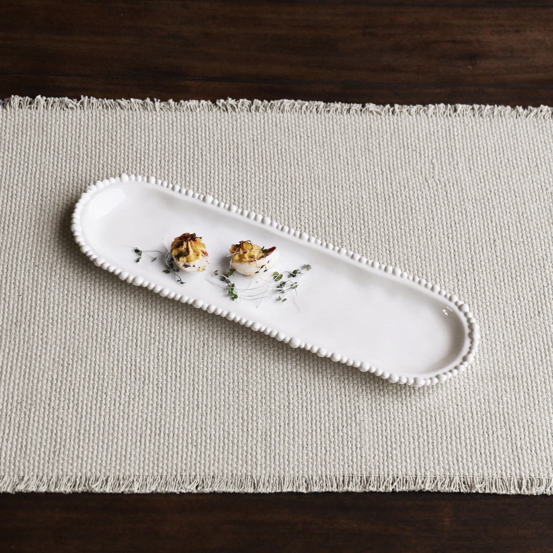 VIDA Alegria Medium Baguette Platter White