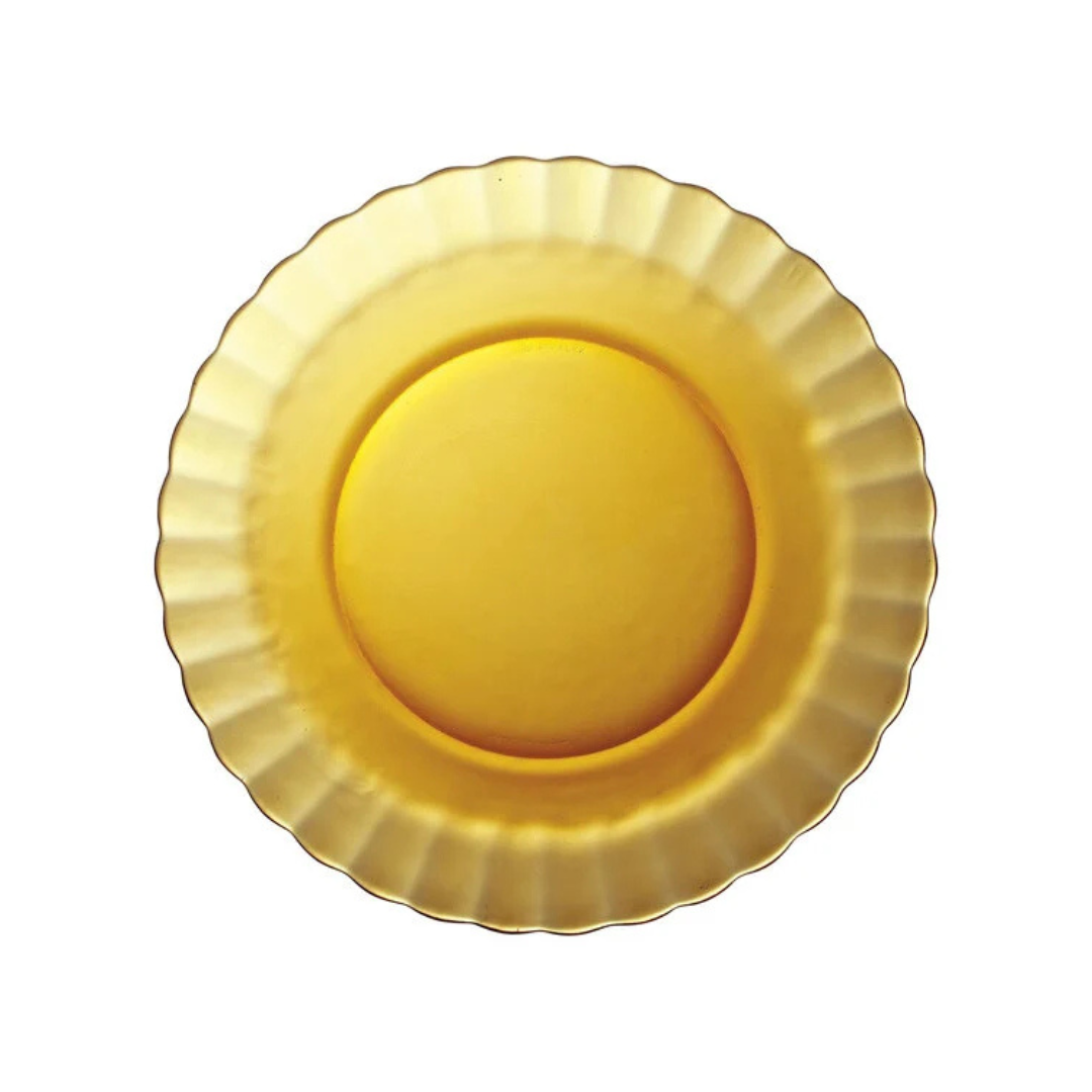Le Picardie® Amber Glass Dessert Plate 8 1/8" - Set of 6