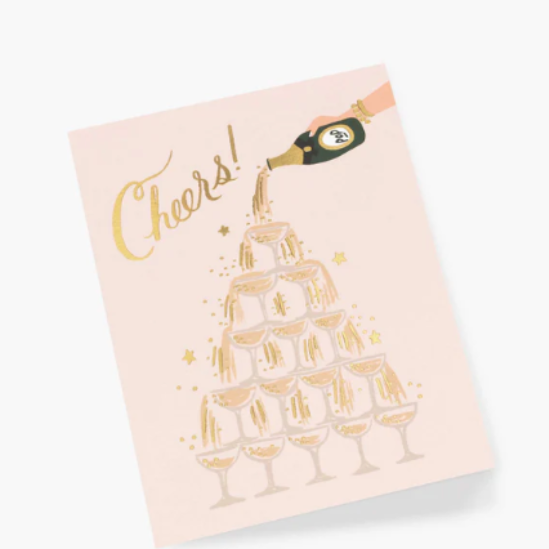 Champagne Tower Cheers Card