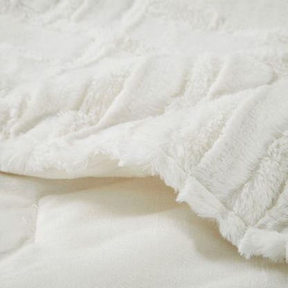 Arctic Ultra Plush Down Alternative Throw - Ivory