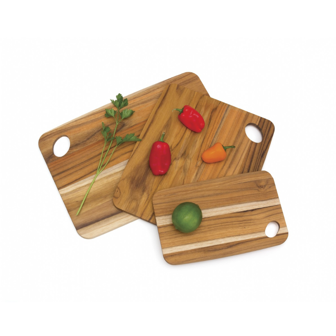 Teak Cutting Boards, Set of 3