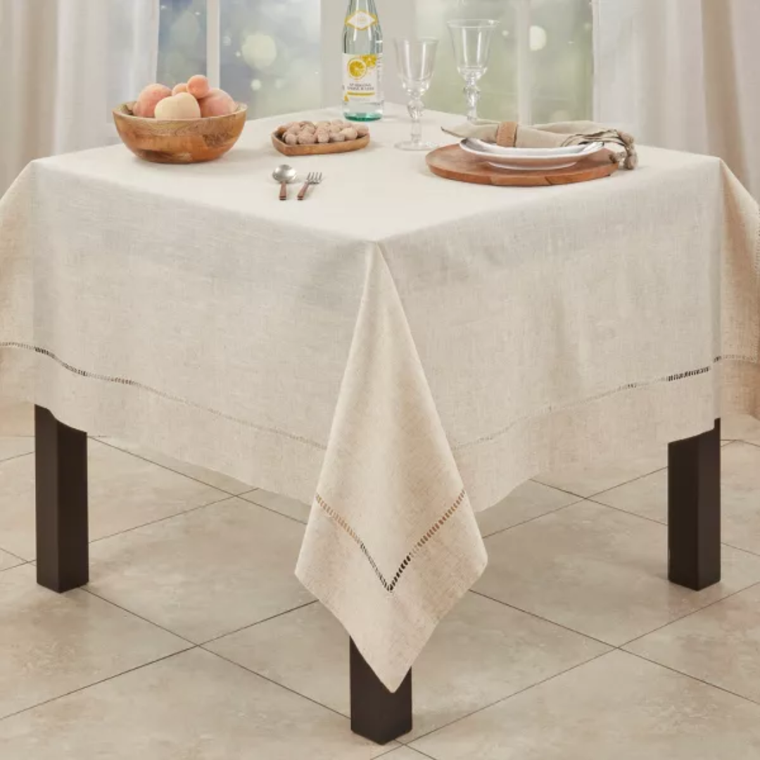 Toscana Hemstitched Tablecloth 90"