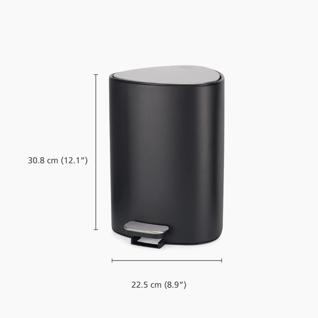 EasyStore™ 5L Matt Black Pedal Trash Can