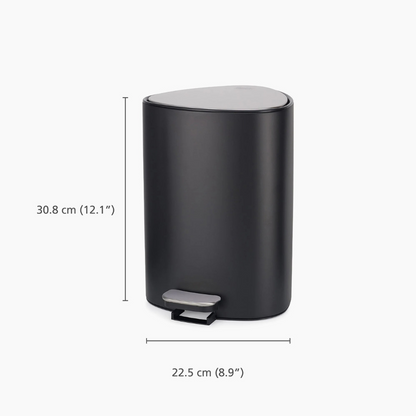 EasyStore™ 5L Matt Black Pedal Trash Can