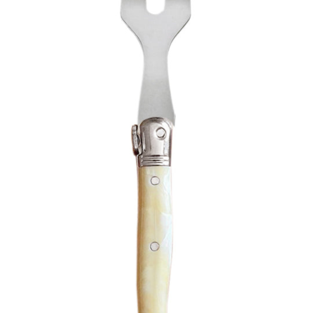 Laguiole Mini Cheese Fork Pale Horn