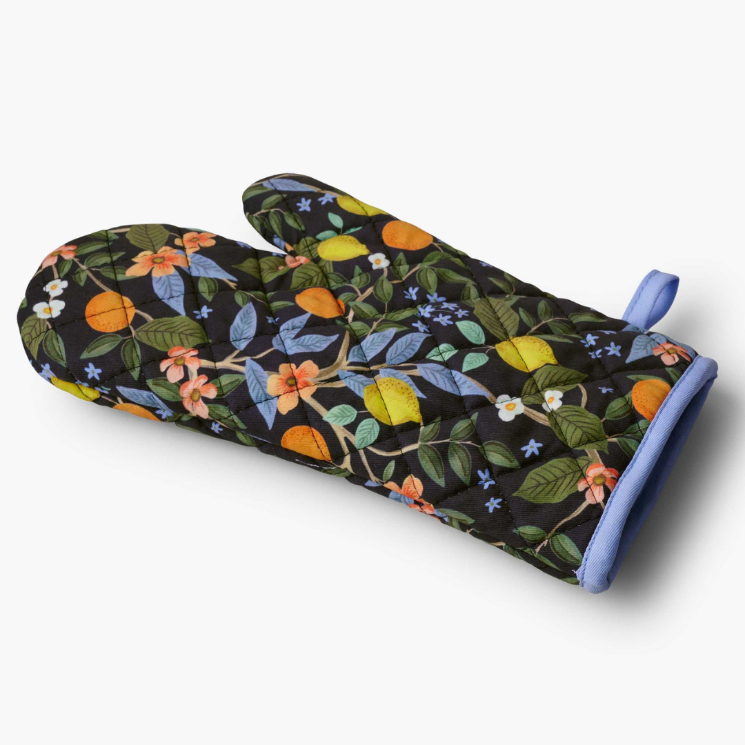 Manopla para horno para fiestas en el jardín