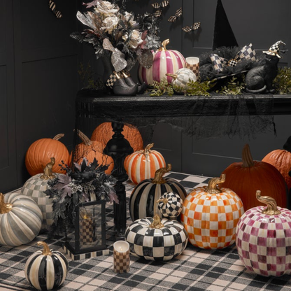 Orange Check Pumpkin, Large