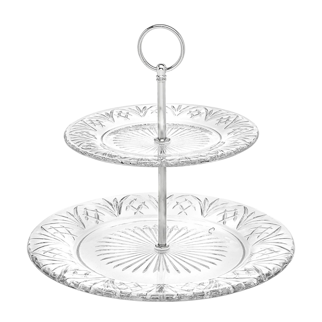 Dublin Crystal 2 Tiered Stand