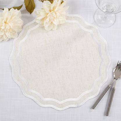 Scalloped Border Placemat Set Of 4