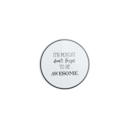 6 Piece Be Happy Coaster Set