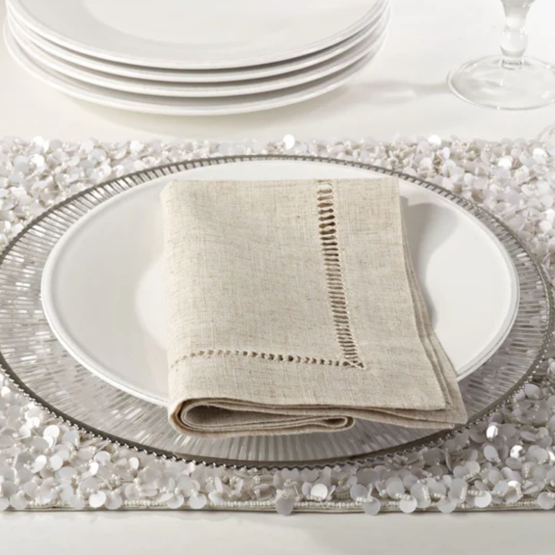 Toscana Hemstitched Dinner Napkin Set of 4